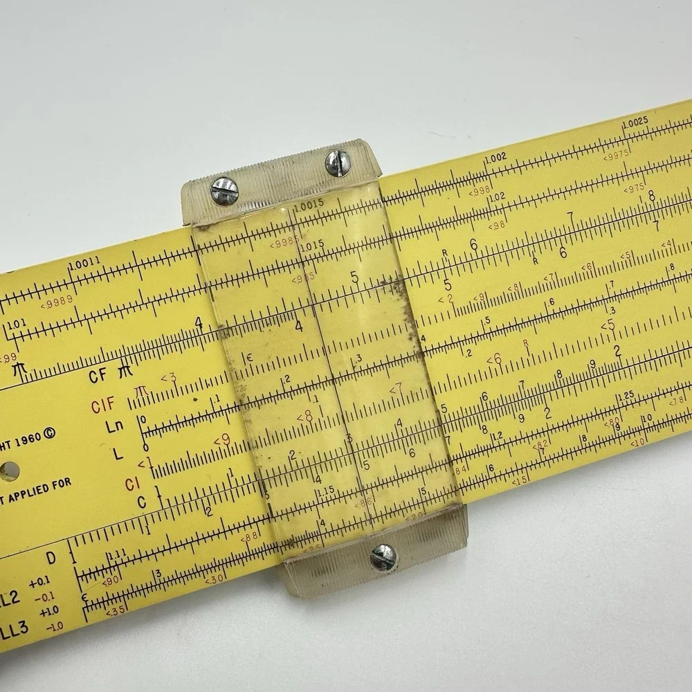 1960 Pickett & Eckel N 3-ES Power Log Exponential Slide Rule All Metal Vintage
